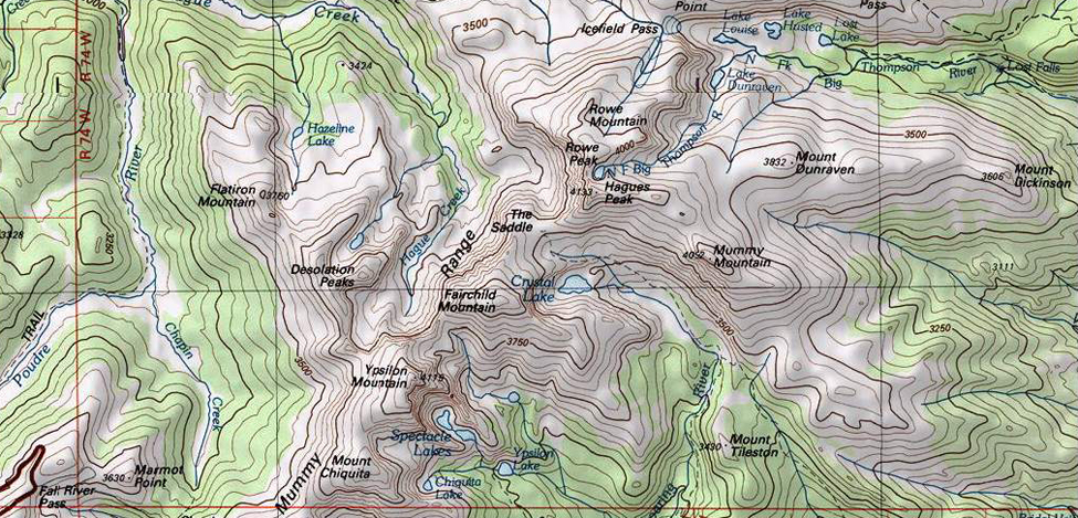 Mummy Range Map