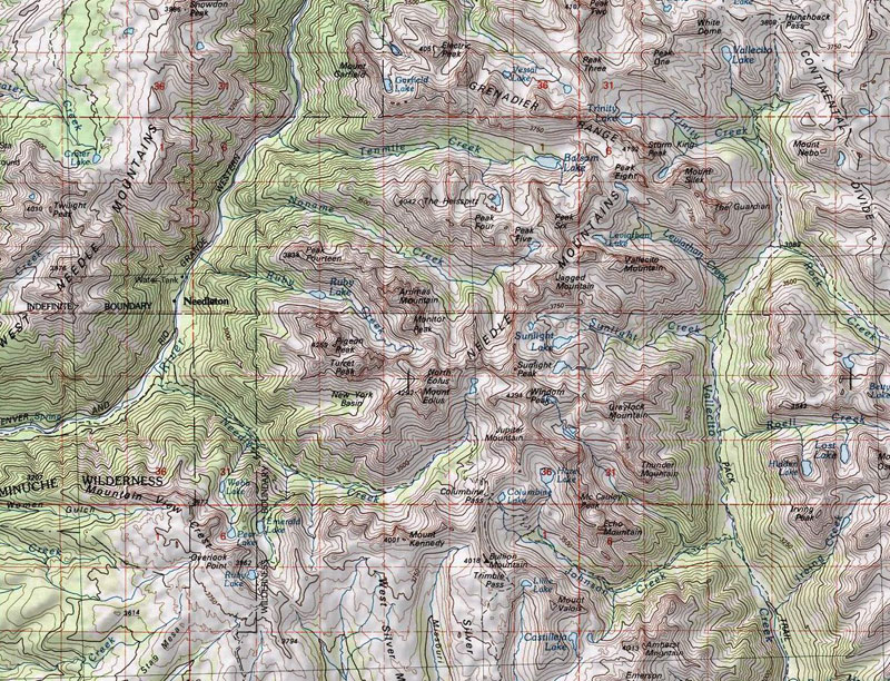 San Juan Mountains Map