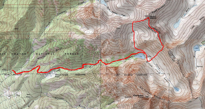 Mount Adams Route Map