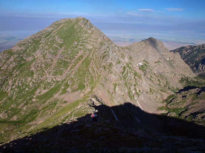 Matt climbing Mount Adams west ridge