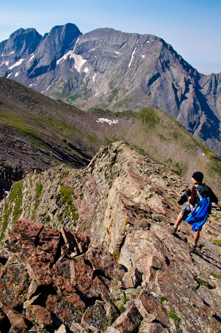 Ethan descending Adams