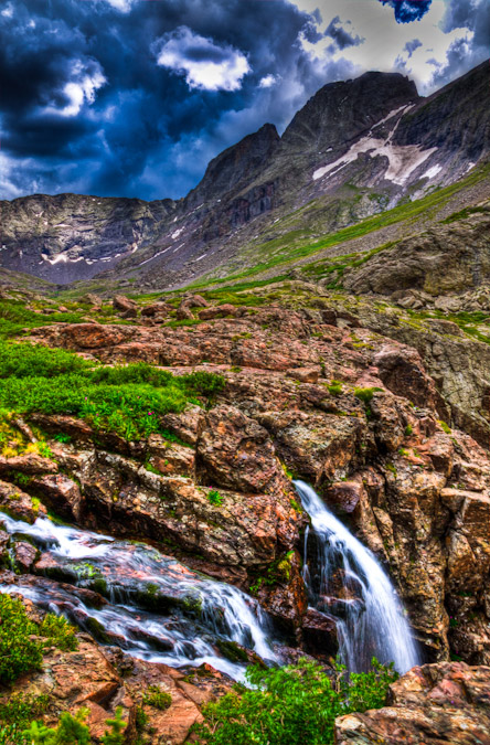 Kit Carson and Willow Lake Waterfall HDR