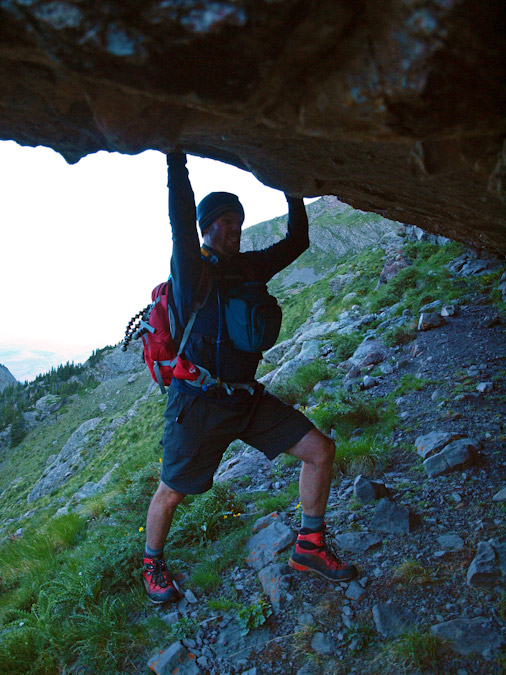 Matt Holding Up Mount Adams