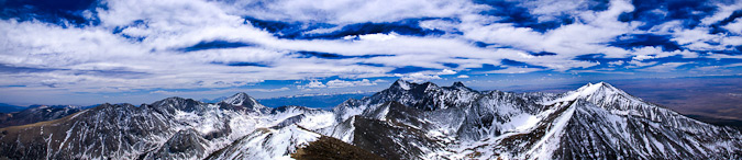 Mount Lindsey, Blanca Peak, Little Bear Peak and Ellingwood Point