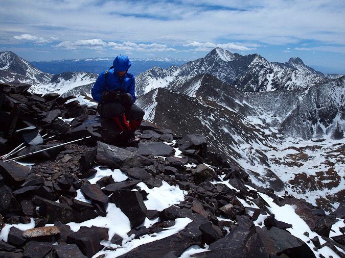 Matt on California Peak summit