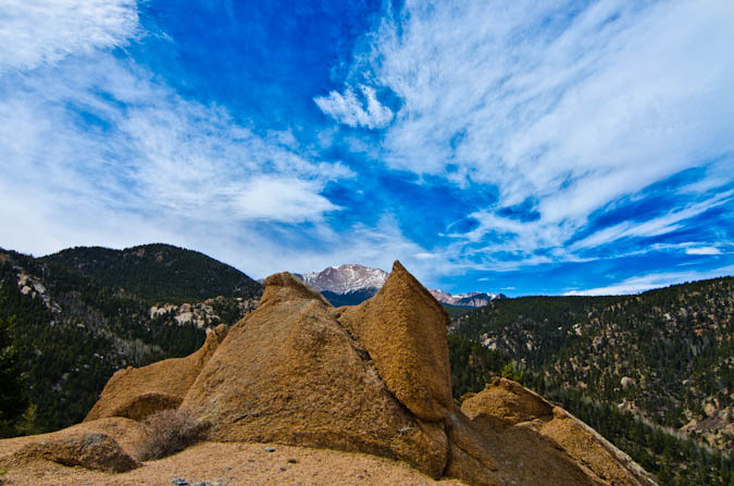 Pikes Peak framed