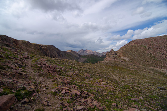 Chicago Basin from Trimble Pass