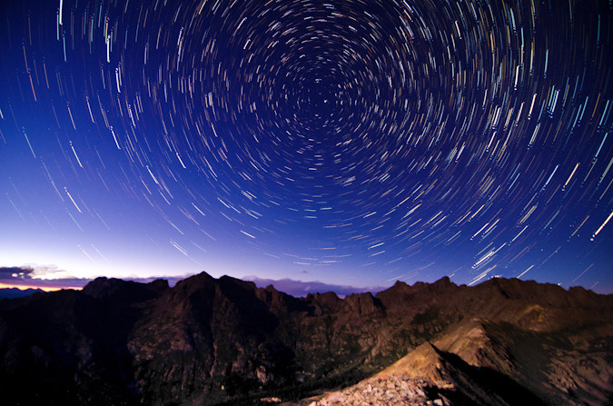 Star Trails over Chicago Basin