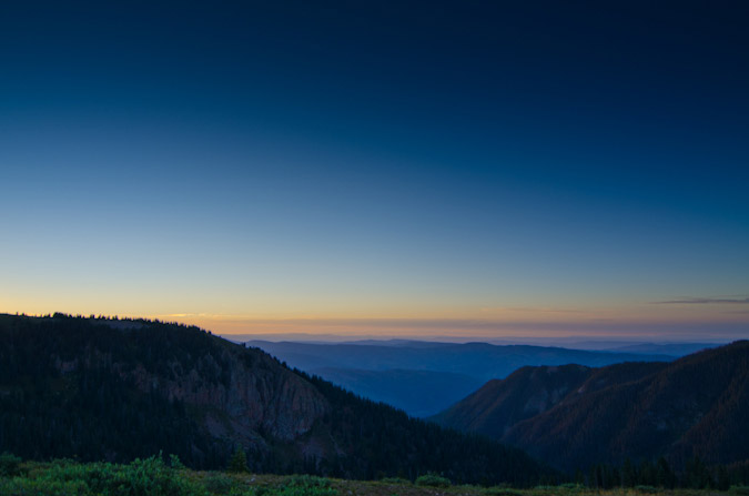 Looking east from Endlich Mesa