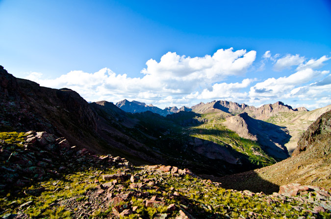 Chicago Basin from Trimble Pass