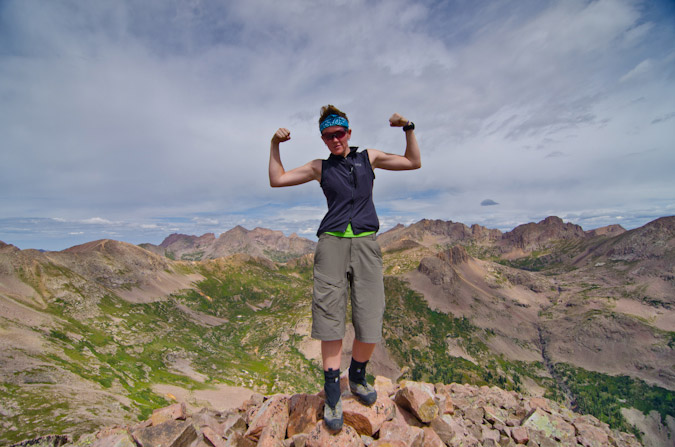 Sarah Musick on her 4th 13er