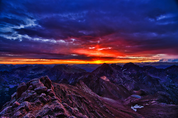 Sunrise over Chicago Basin