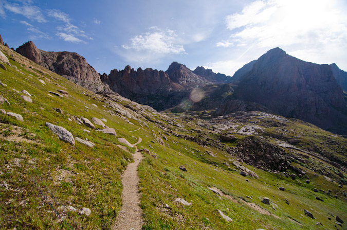 Twin Lakes come into view