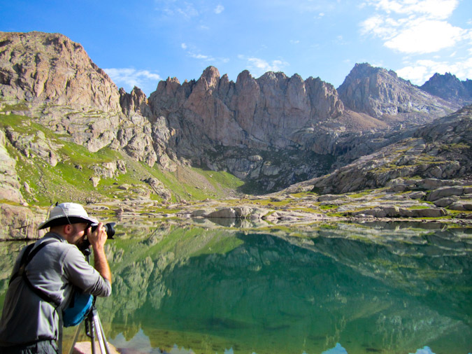 Matt photographing Twin Lakes