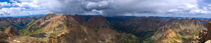 Pano from Sunlight Peak