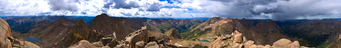 Panoramic from Sunlight Peak