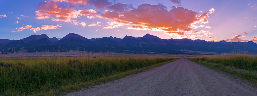 Sangre de Cristo Mountains Sunset Panorama