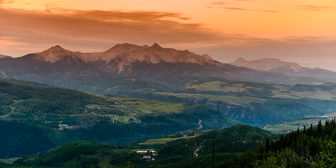 Wilson Peak at sunrise