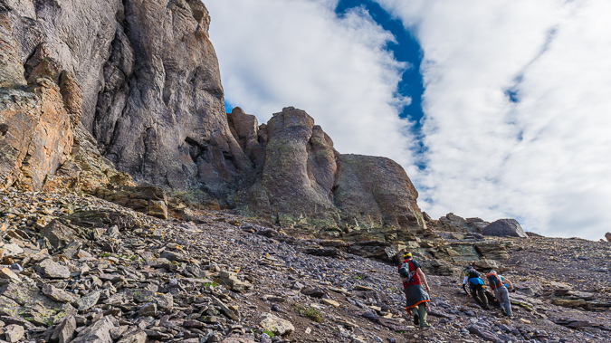 Heading to the notch