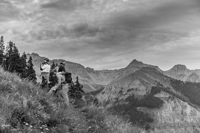 Following Sneffels Highline Trail