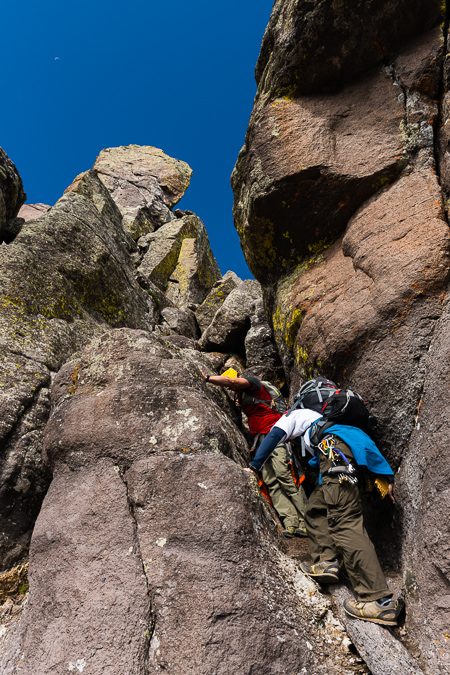 1st crux on Dallas Peak