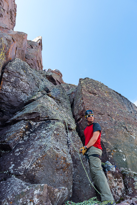 Ben on belay