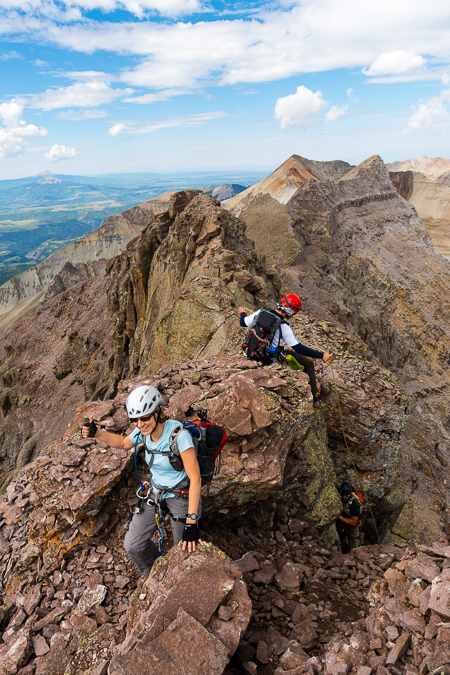 Natalie Moran summits Dallas Peak