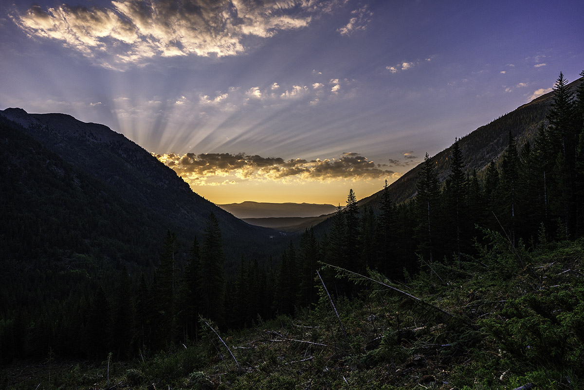 Sunrise above Mount Massive