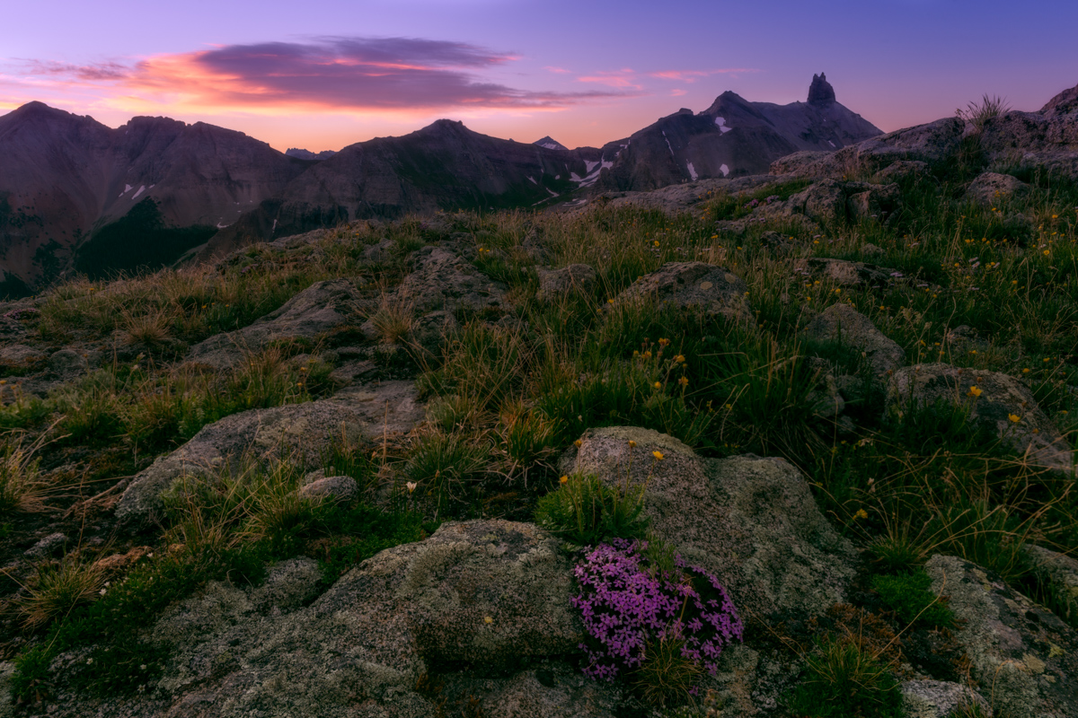 Lizard Head Peak at sunrise