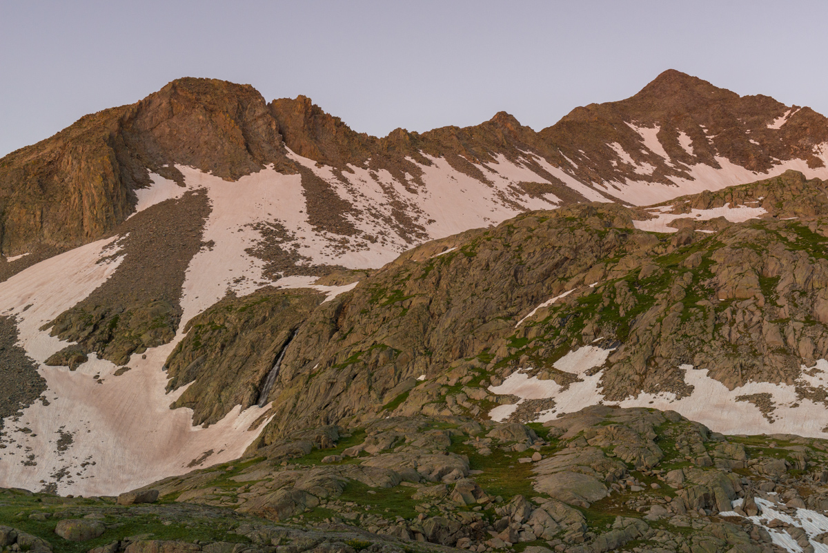 Gladstone Peak alpenglow