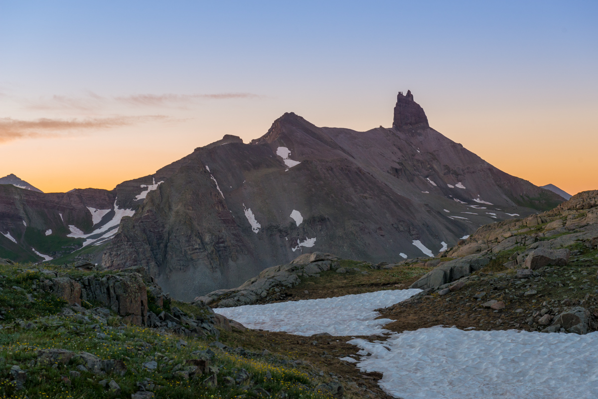 Lizard Head Peak sunrise