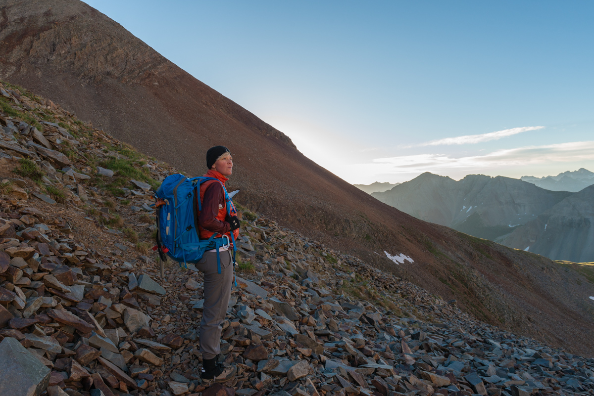 Climbing Wilson Peak