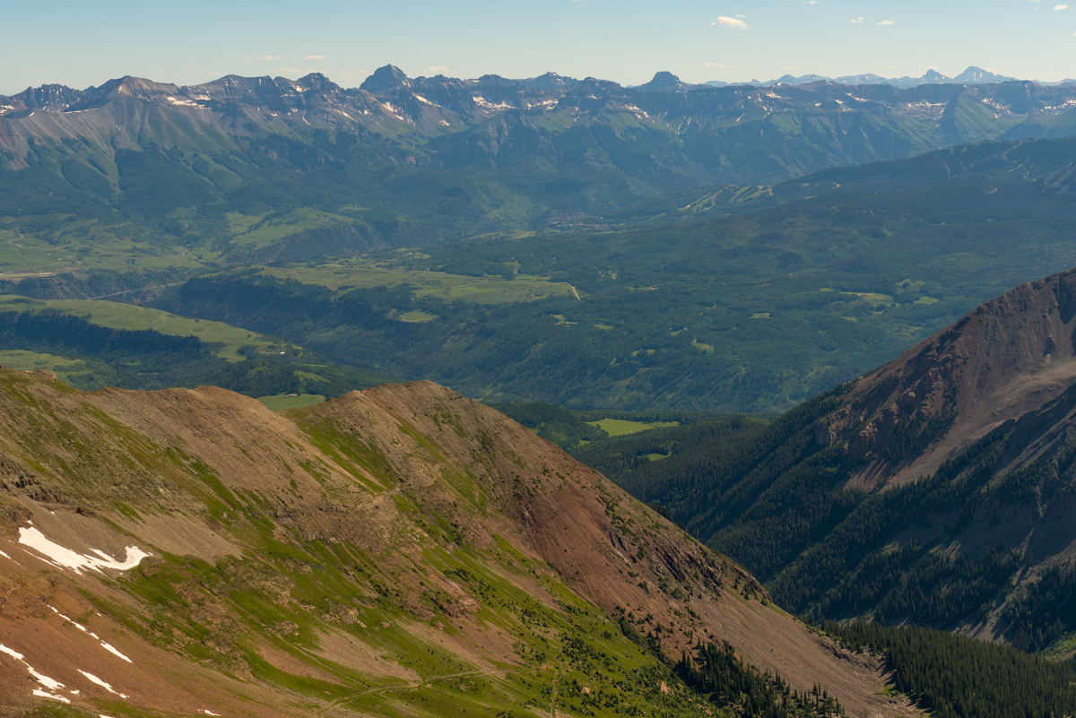 Mount Sneffels and Tellurde from Gladstone Peak