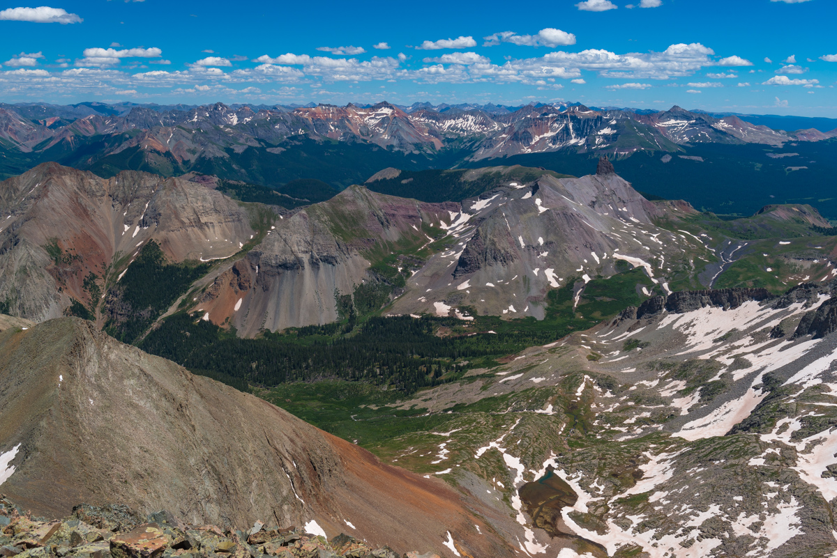 view from Gladstone Peak near Telluride