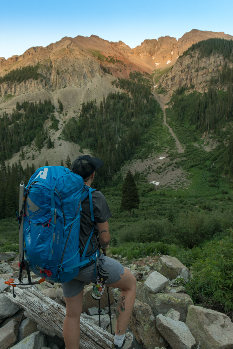 Enjoying the last light in Lizard Head Wilderness