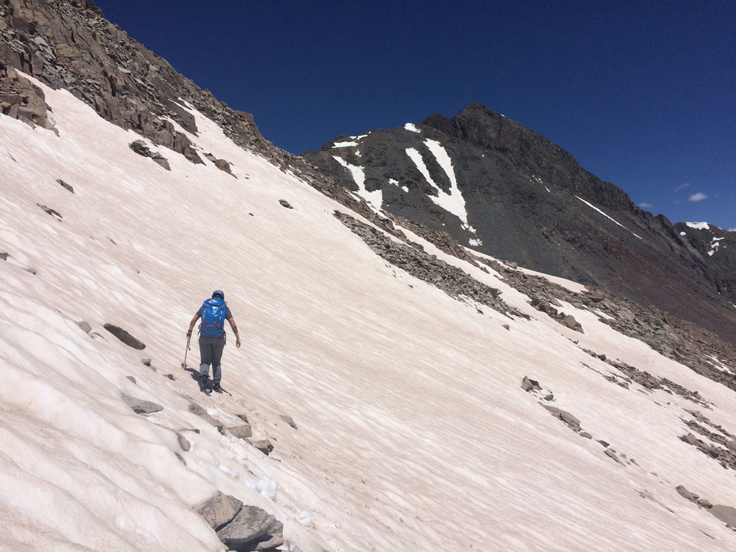 More snow climbing