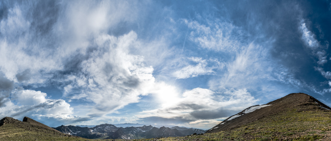 Grizzly Peak saddle pano 