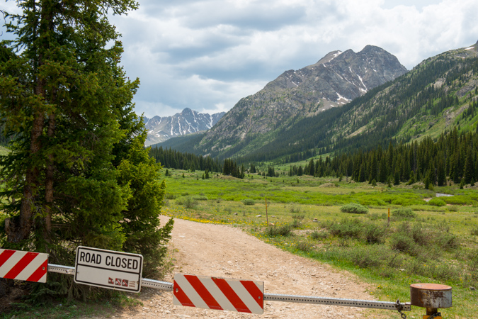 Grizzly Peak road closure at Grizzly Reservoir