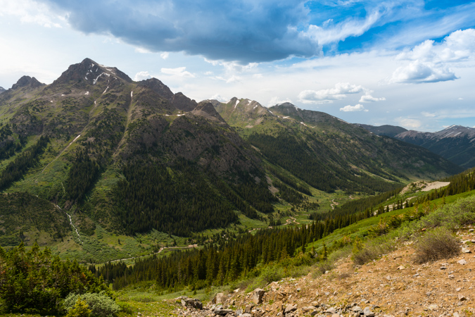 Hiking up Grizzly