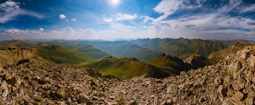 Half Peak summit panorama