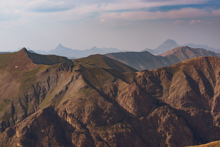 Wetterhorn and Uncompahgre from Half Peak