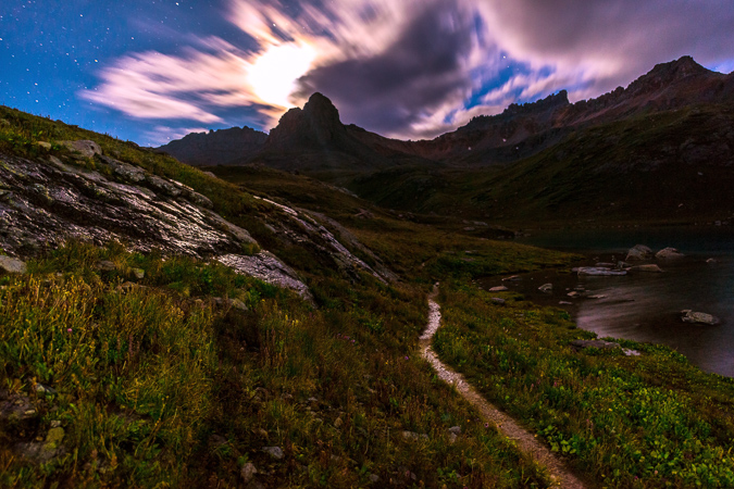 Ice Lake Basin at night