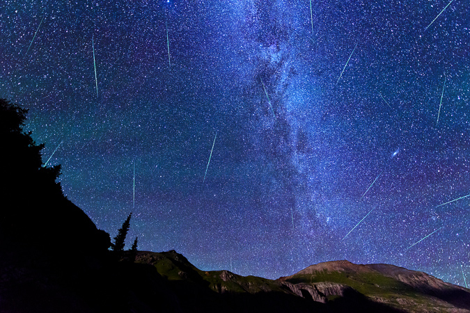 Ice Lake Basin Perseid Meteor Shower