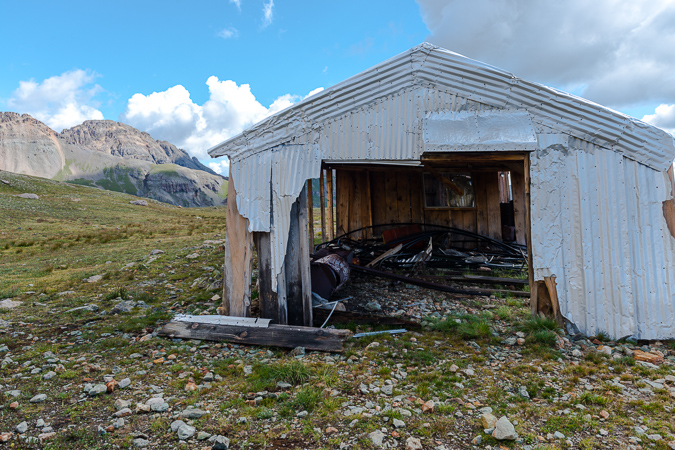 Fuller Lake old mining structure