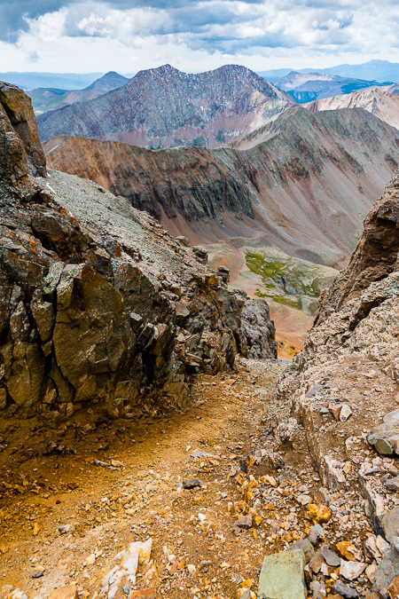 Vermillion Peak golden gully