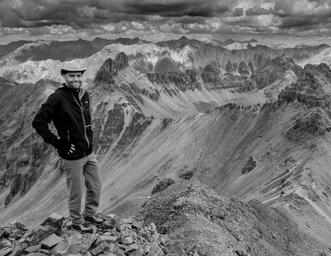 Vermillion Peak self portrait