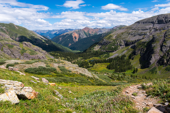 Ice Lake Basin view of Sultan Mountain