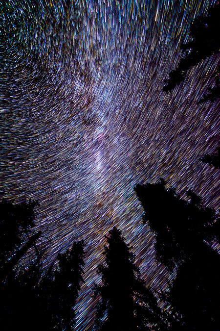 Comet Star Trails