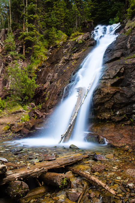 Ice Lake Basin Trail Waterfall Long Exposure