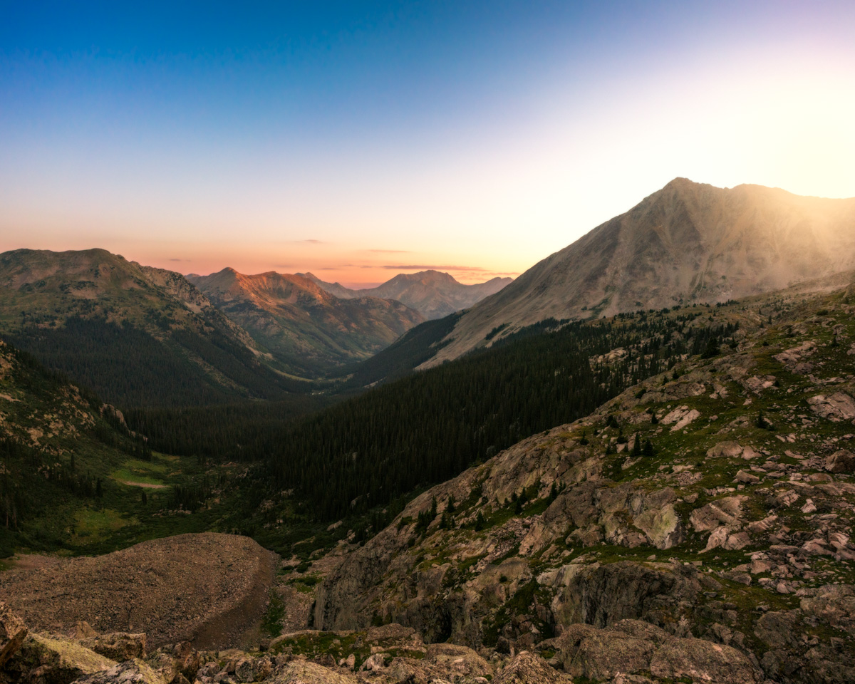 Sunrise over Huron Peak